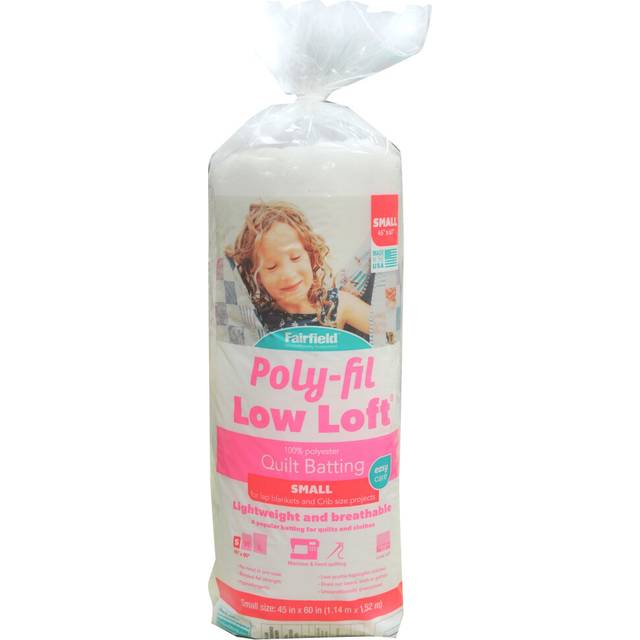 "Fairfield Low-Loft Bonded Polyester Batting-Crib Size 45""X60"" L45"