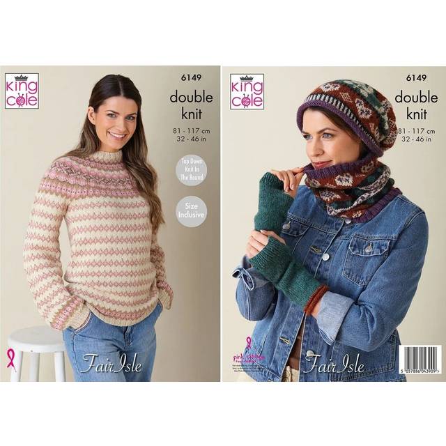 Sweater and Accessories in King Cole Baby Alpaca DK (6149)