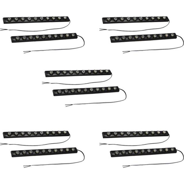 10 x 20W Daytime Running Lights Auto DRL LED Driving COB Car Bulb 200LM DC 12V (White Light)