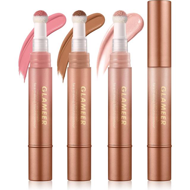 Blush Stick,Liquid Blush Stick,Silky Smooth Creamy Formula,Lightweight Blendable Blush Rouge Stick,Naturally Sculpted Look Professional Beauty Makeup