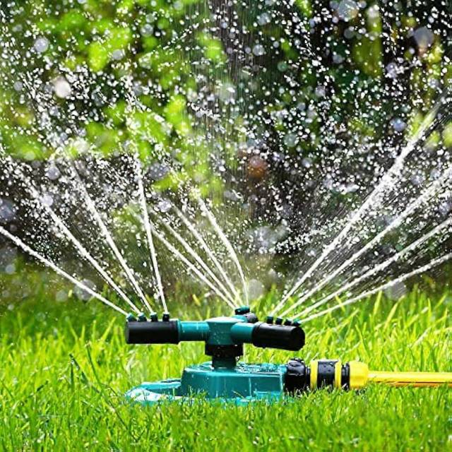 (As show, One size) Garden Sprinkler  Automatic Garden Lawn Sprinkler  360 Degree Rotating Water Sprinkler