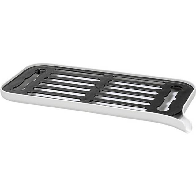 Plastic Dish Drainer Dryer Tray Large Sink Drying Rack Worktop -White