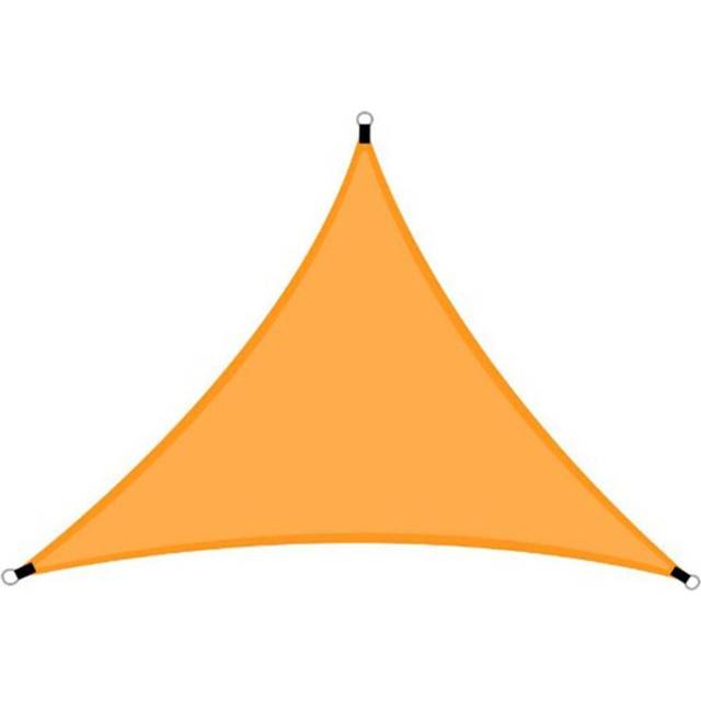 20 fot regnfluga UV-beständig solskydd Segelkapell Vattentät Heavy Duty Triangel 210T Polyester 3x3x3M orange
