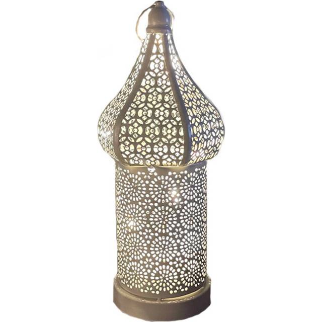Hollow Retro Lantern Moroccan Boho Hollow-Carved Cordless Portable Desk Lamp Romantic Atmosphere Light for Home Decor