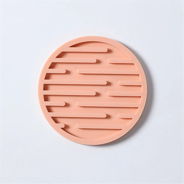 20PCS 10cm Silicone Coasters Round Heat Resistant Rubber Tea Cup Mat