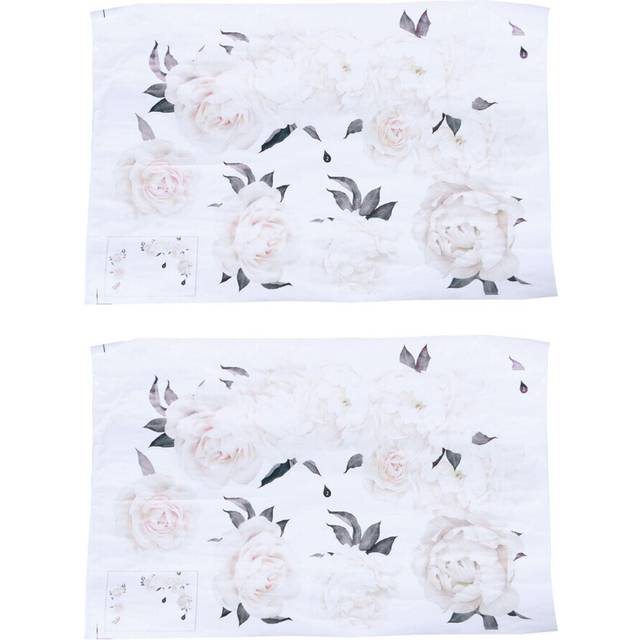 2X White Flowers Blossom Kid Wall Sticker Home Nursery Decor Baby Decal