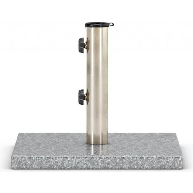 Square Granite Grey Heavy Duty Parasol Base, 15kg