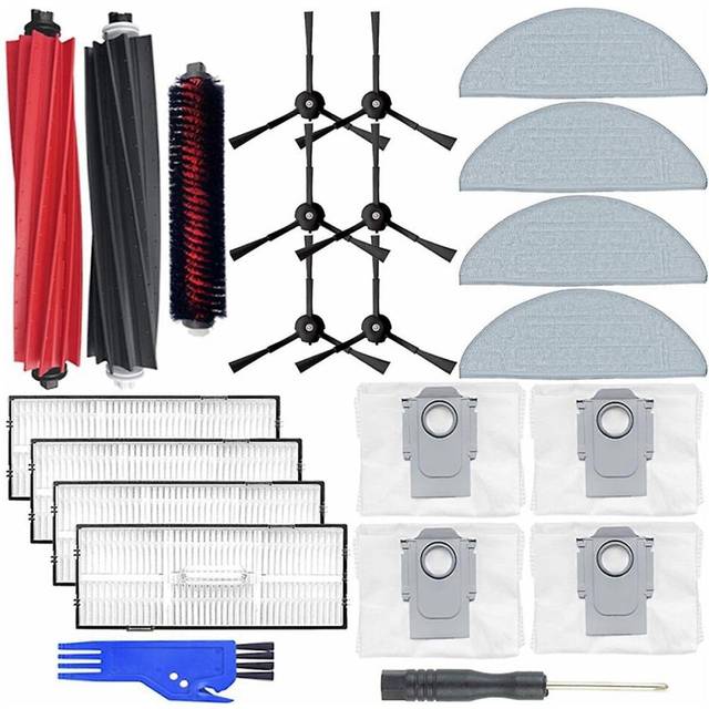 For S8 Pro Ultra Accessories Main Side Brush Hepa Filter Mop Cloth Dust Bags Replacement Parts