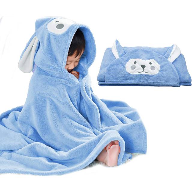 "Baby Bath Towel Hooded Ultra Soft Hooded Towel Highly Absorbent Bathrobe Blanket Toddlers Shower Gifts 28"" x 55"" (Green)"