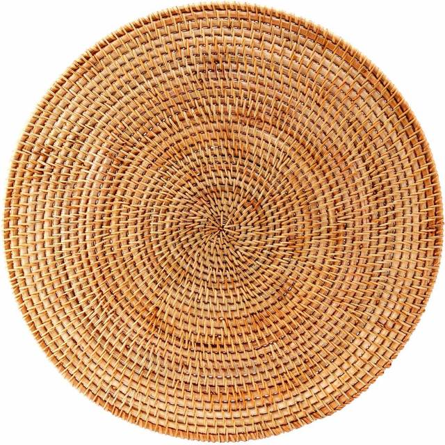 Rattan Woven Placemats,Round Mats,Non Slip Heat Resistant Place Mat