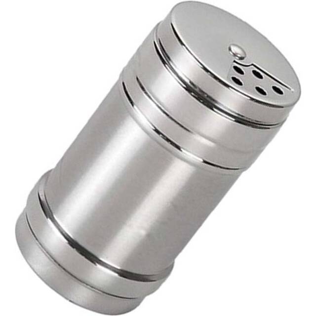 Stainless Steel Dredge Salt/Sugar/Spice/Pepper Shaker Seasoning Cans with Rotating Cover