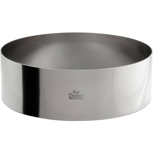 Fat Daddios Stainless Steel Round Cake  Pastry Ring  9 x 3 Inch