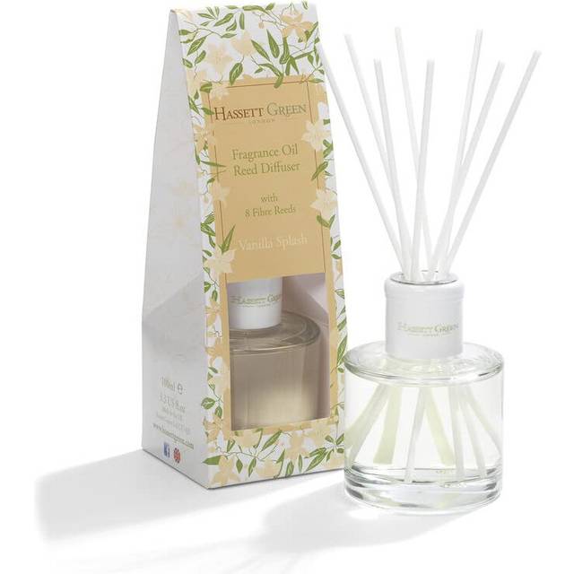 Fragrance Oil Reed Diffuser - 100ml Glass Bottle with 8 Fibre Reeds - Vanilla Splash