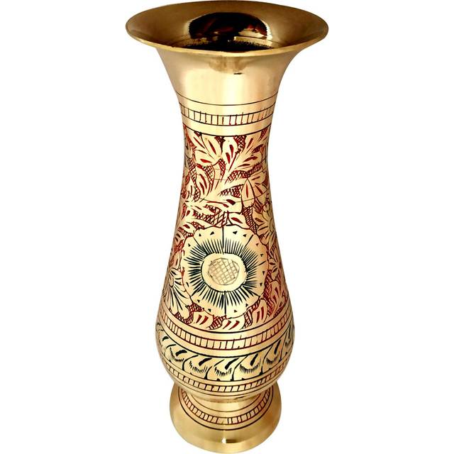 Made of Brass - 8 inch high Vase - A Rare Indian Decor - Alluring Nakk