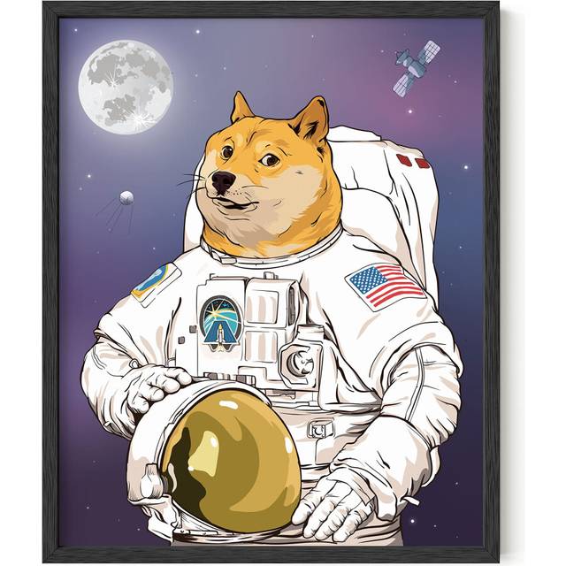 HAUS AND HUES AstroDoge Funny Poster Dorm Decor  Funny Doge Meme Poster for College Room Decor  Cool Posters and Funny Meme Post