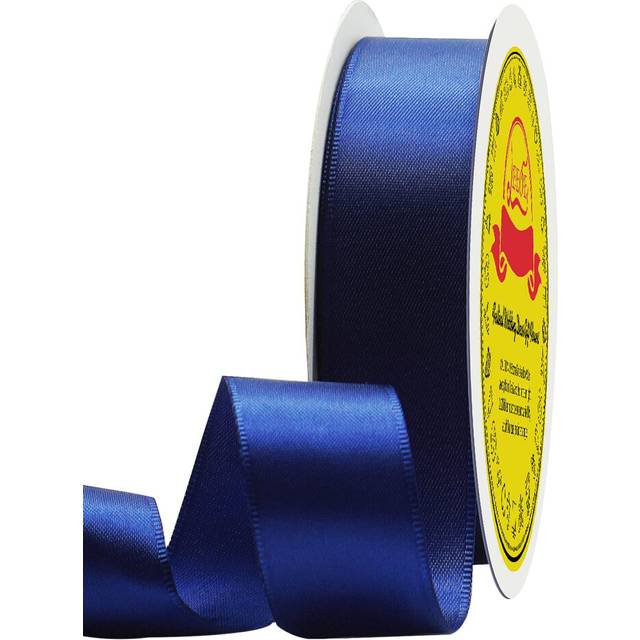 LEEQE Double Face Satin Ribbon 1 inch X 25 Yards Polyester Navy Blue Ribbon for Gift Wrapping Very Suitable for Weddings Party H