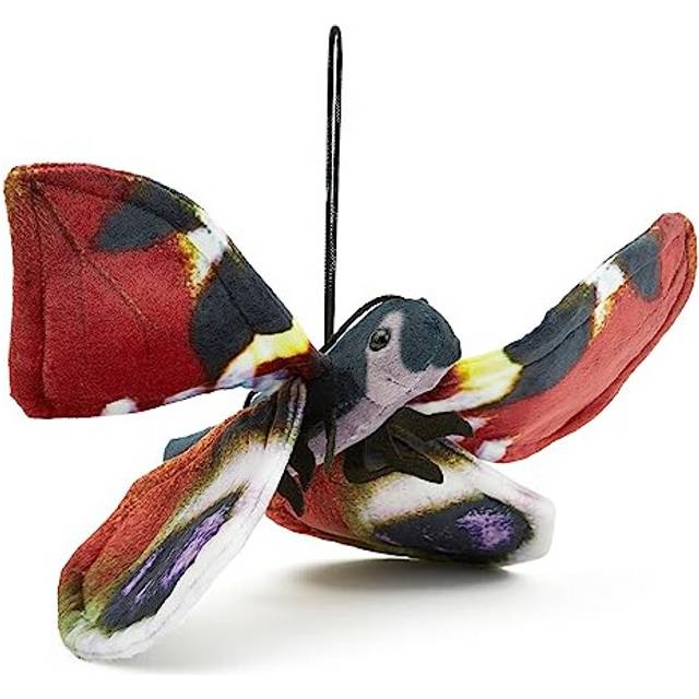 Zappi Co 100% Recycled Plush Peacock Butterfly Toy (28.5cm Width) Stuffed Soft Cuddly Eco Friendly animals Collection For New Born Child First kid
