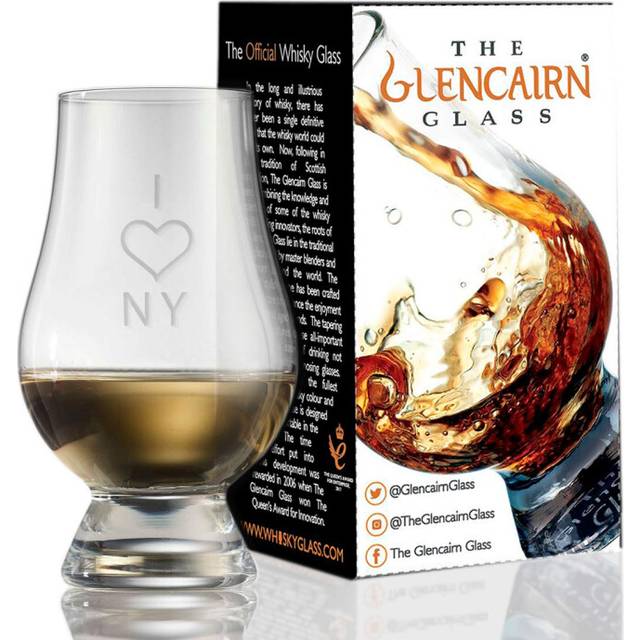GLENCAIRN Decorative Crystal Whiskey Tasting Glass - I Love NY