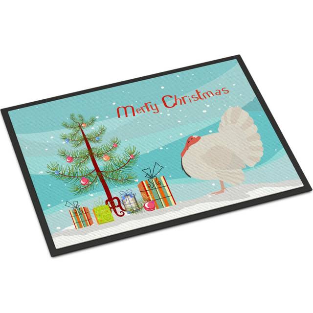 """""Caroline's Treasures""""""""White Holland Turkey"""""""" Christmas Doormat 18"""""""" x 27"""""""" Multicolor"""""