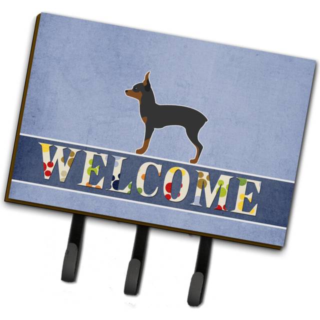 """""Caroline's Treasures Toy Fox Terrier Welcome Wall Hook  Triple"""""