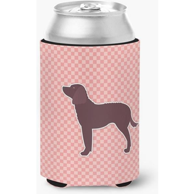 """""Caroline's Treasures American Water Spaniel Checkerboard Pink Can or Bottle Hugger BB3601CC  Can Hugger  Multicolor"""""