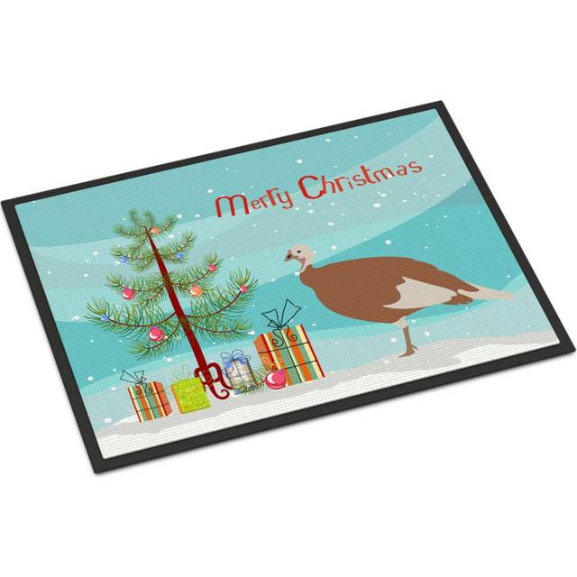 """""Caroline's Treasures""""""""Jersey Buff Turkey Hen"""""""" Christmas Doormat 18"""""""" x 27"""""""" Multicolor"""""