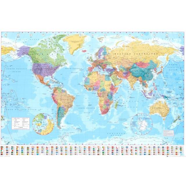 GB eye World Map Poster