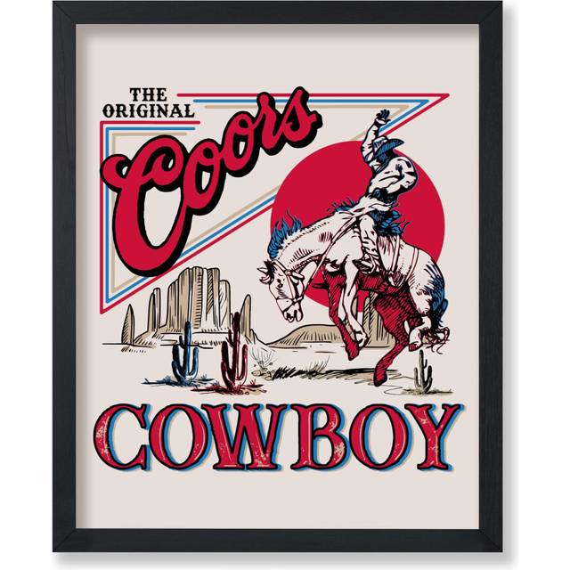 Poster Master Vintage Advertising Poster - Retro Western Print - Cowboy  Funky Wild West  Rodeo  Beer  Trendy  Aesthetic - Gift for Friend -