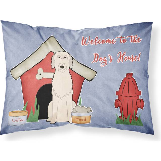 """""Caroline's Treasures Dog House Collection Irish Wolfhound Fabric Standard Pillowcase BB2819PILLOWCASE  Multicolor"""""