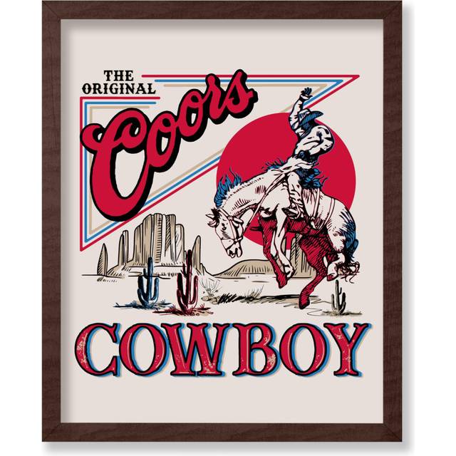 Poster Master Vintage Advertising Poster - Retro Western Print - Cowboy  Funky Wild West  Rodeo  Beer  Trendy  Aesthetic - Gift for Friend -
