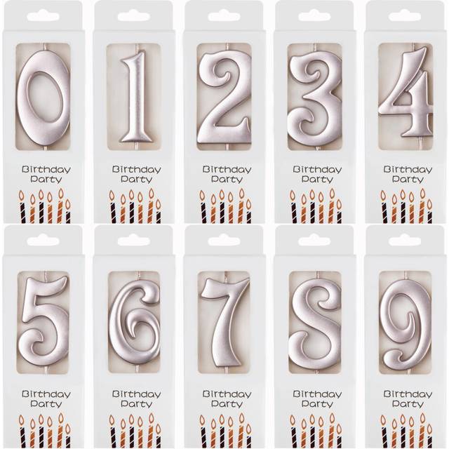 PHD CAKE 10Count 09 Rose Gold Number Birthday Candles  Number One Birthday  Rose Gold Number Candles  Party Celebration  Baby