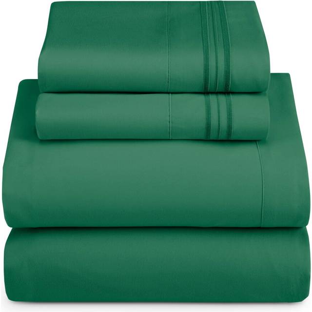 Hearth & Harbor RV Short Queen Size Sheets - 4 Piece Bed Sheet Set  Hotel Luxury Double Brushed Bed Sheets - Extra Soft Bedding Sheets & Pillowcases