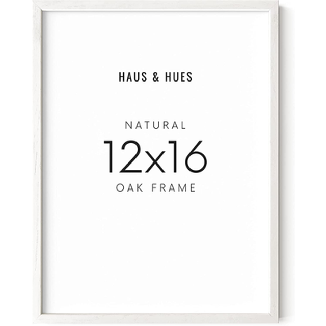 HAUS AND HUES 12x16 White Picture Frames - 12x16 Picture Frame White Photo Frame 12x16  Wood Picture Frames 12x16 Wood  White Frames  12x16
