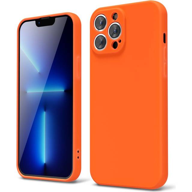 oakxco for iPhone 13 Pro Max Phone Case Liquid Silicone  Fluorescent Bright Solid Color  Cute Thin Slim Soft Rubber TPU Plain Smooth Gel Matte Protect