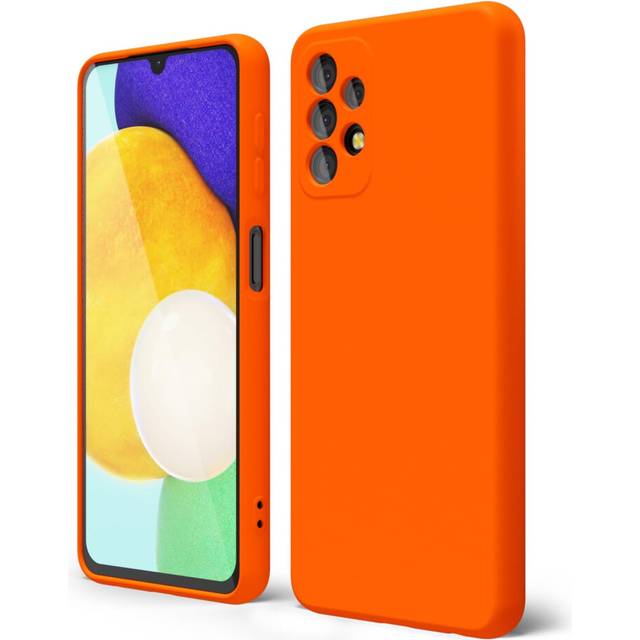 oakxco for Samsung Galaxy A32 5G Phone Case Liquid Silicone  Fluorescent Bright Solid Color  Cute Thin Slim Soft Rubber TPU Plain Smooth Gel Matte Pro