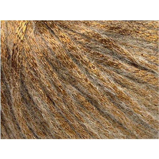 Rock Star  Bronze Beige  Metallic Shine  Soft Nylon  Merino Wool  Acrylic Blend Yarn  50 Gram