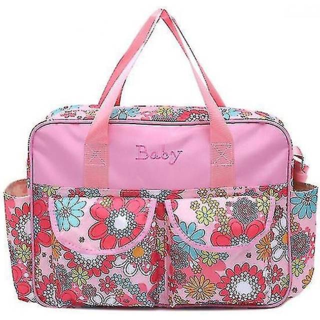 Insular Shoulder Bag Large Capacity Waterproof Mummy Bag Diaper Changing Mat