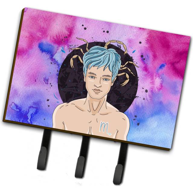 """""Caroline's Treasures Scorpio Zodiac Sign Wall Hook  Triple  Multicolor"""""
