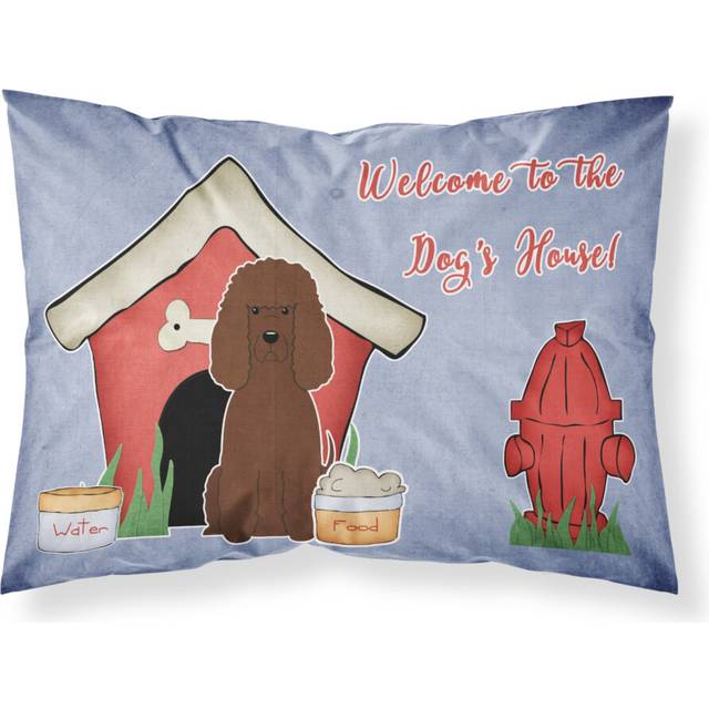 """""Caroline's Treasures Dog House Collection Irish Water Spaniel Fabric Standard Pillowcase BB2817PILLOWCASE  Multicolor"""""