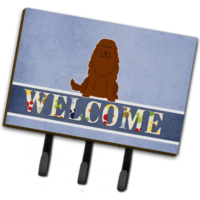 """""Caroline's Treasures Caucasian Shepherd Dog Welcome Wall Hook  Triple  Multicolor"""""