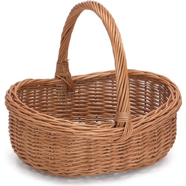 Prestige Wicker Willow Basket with Handle  Natural  43x36x35 cm