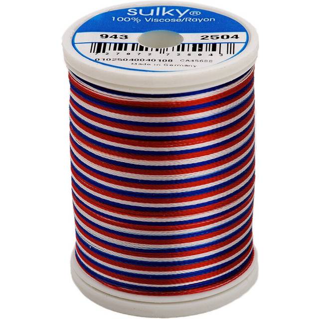 Sulky Of America 268d 40wt 2-Ply Variegated Rayon Thread  850 yd  Red/