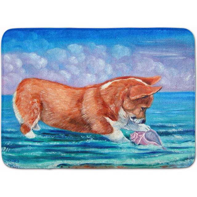 """""Caroline's Treasures Corgi Sea Shell Find Floor Mat  19"""""""" x 27""""""""  Multicolor"""""