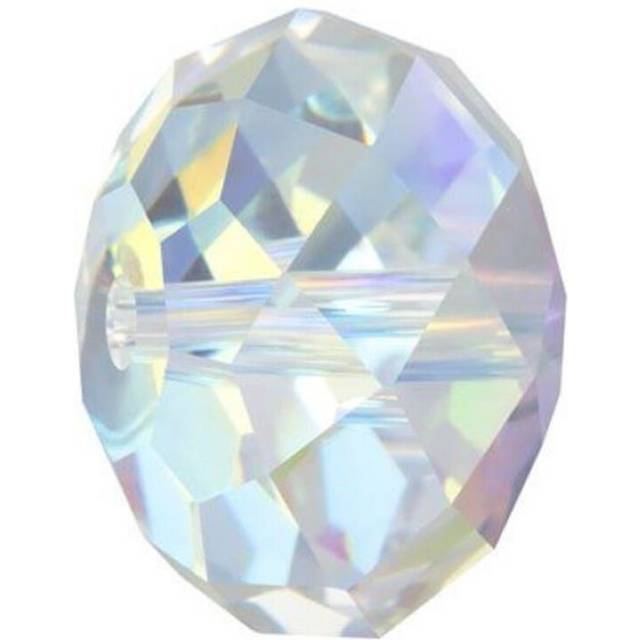 50pcs Adabele Austrian 8mm Faceted Rondelle crystal Beads clear AB Spa