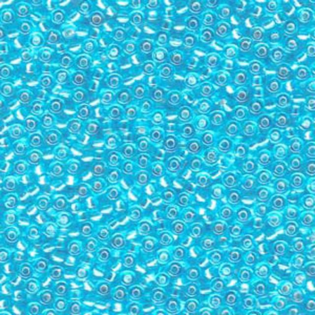 Light Blue Silver lined Miyuki Japanese round rocailles glass seed beads 110 Approximately 24 gram 5 inch tube