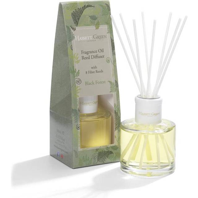 Fragrance Oil Reed Diffuser - 100ml Glass Bottle with 8 Fibre Reeds - Black Forest