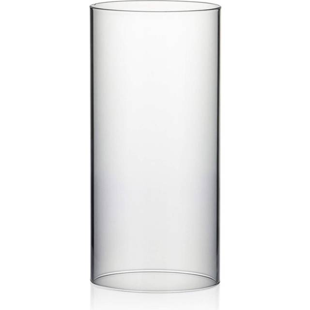 "WGVI Hurricane Candle Holder Sleeve  Wide 4.7""""""""  Height 10""""""""  Clear Gl"