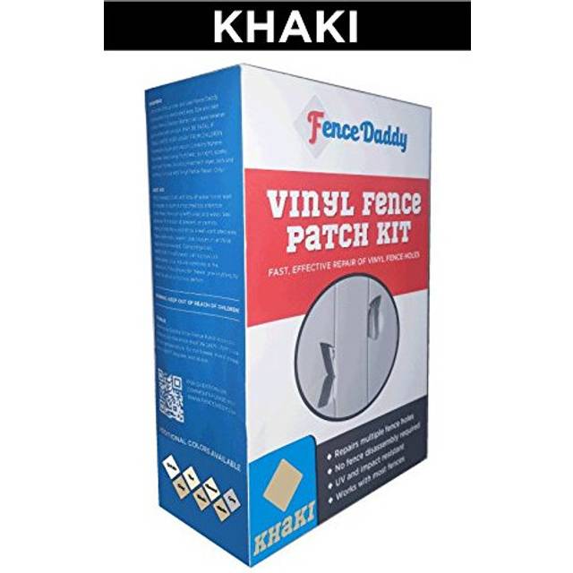 Vinyl Fence Post and Panel Repair Kit Your Fence Will Look As Good As New Khaki Fence Daddy Kit