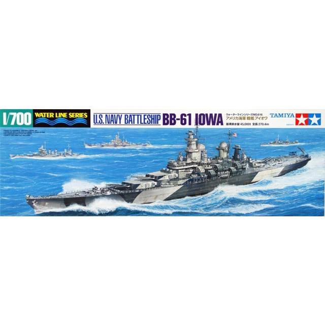 Tamiya 300031616 WL US War Military Kit 1: 700 Battleship Iowa Bb 61