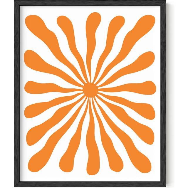 HAUS AND HUES Orange Pictures for Wall - Orange Poster Hippie Print Colorful Poster  Orange Picture Posters Trippy Abstract Art Wall Decor S